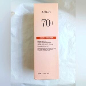 Anua Rice 70 Glow Milky Toner 250ml, New, K Beauty Face Skincare